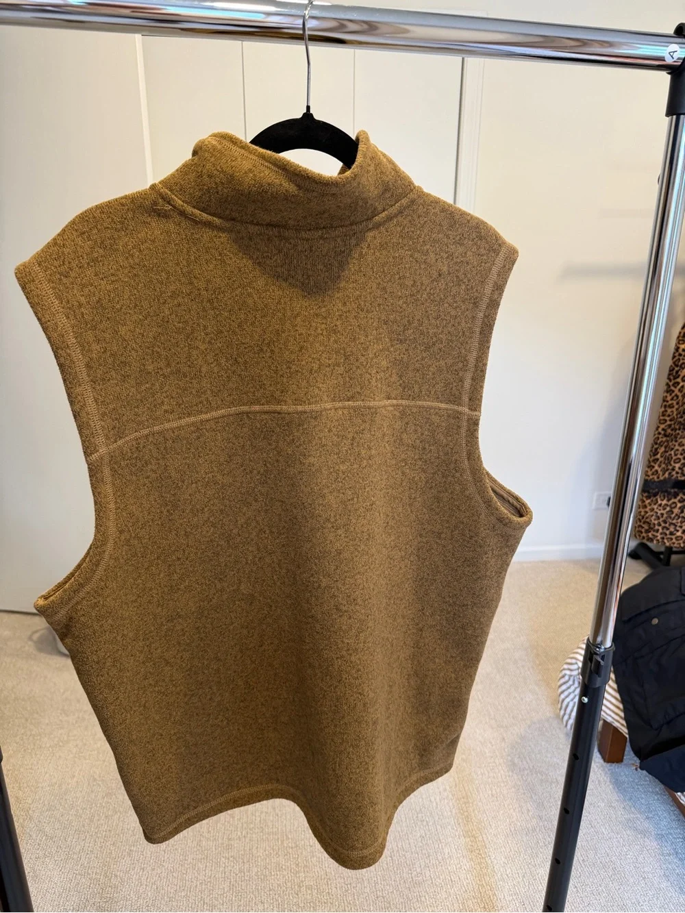 The North Face Tan/Brown Fleece Zip Vest